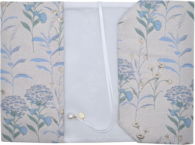 BLBMH 6x9 Bible Book Cover for Women, Non-Stretch Fabric Protector for Paperback, Soft Cloth Sleeve with Bookmark for Journals Notebooks | Privacy Reading Gift - Dandelions Blue