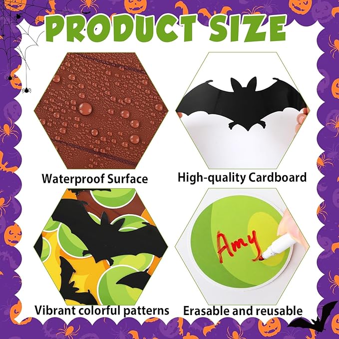 Halloween Bulletin Board Door Decorations Set Halloween Witch Theme Classroom Bulletin Board Magic Jar Green Bubble Bat Paper Cutouts for Witch Party Favors School Home Chalkboard Door Decor Supplies