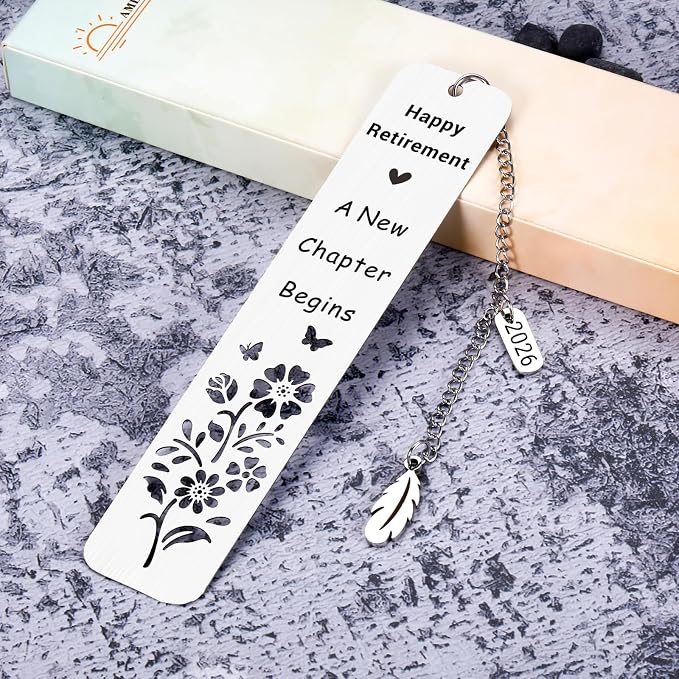 Retirement Gifts for Women Men 2026 Cool Teacher Appreciation Retirement Gifts for Women Men Going Away Leaving Gift for Coworkers Women Men Friends Happy Retirement Enjoy The Next Chapter Bookmark