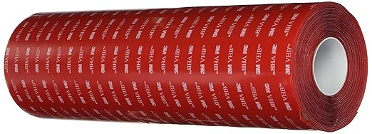 3M VHB Heavy Duty Mounting Tape 4910, Clear, 6" width x 36yd length (1 Roll)