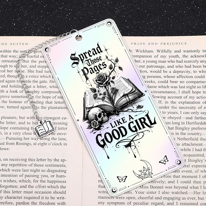 Dark Romance Merch Horror Bookmarks Book Lovers Gifts for Reading Girl Funny Bookmark for Women Girlfriend Book Marks for Reading Women Girls Birthday Anniversary Valentines Day Gift for Her Good Girl