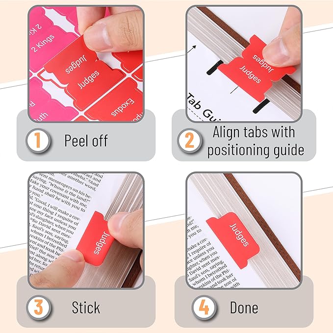 Mr. Pen- Bible Tabs, 75 Neon Laminated for Women and Men, Study Index, Bible Tabs for Study Bible, Bible Book Tabs, Bible Labels Tabs, Bible Tabs