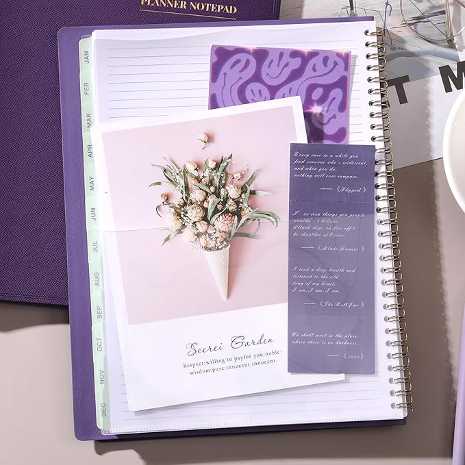 2026 Planner - Planner 2026 Weekly and Monthly, 11.38'' x 8.74'', 2026 Calendar Leather Planner, JAN 2026 - DEC 2026, Daily Hourly Appointment Book, To Do List, Monthly Tabs, Faux Soft Leather, Back Pockets - Purple