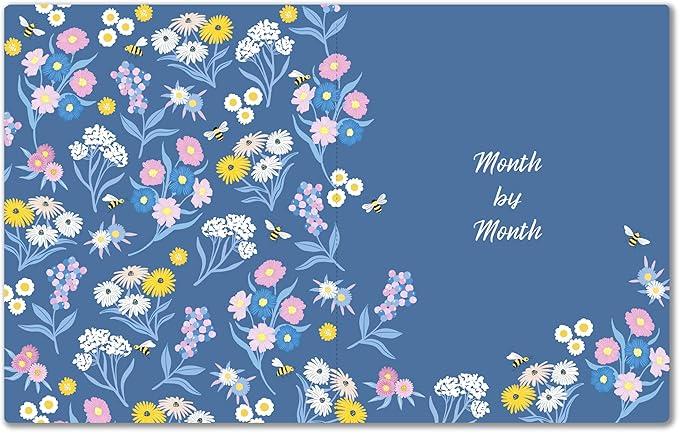 High Note 2027 Monthly Planner, 17-Month Planner: August 2026 – December 2027, 7.75" x 9.75", Garden Bee with Flexible Cover, Gold Foil, Project & Goal Planning Pages
