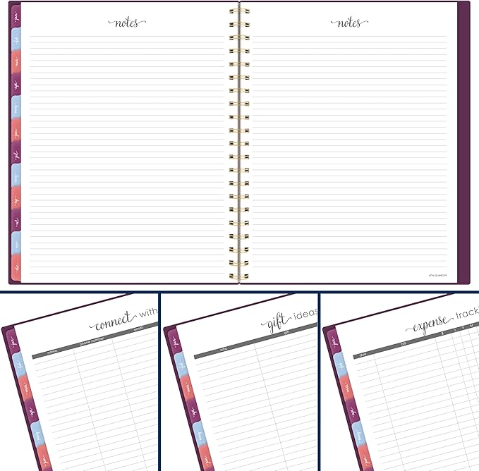AT-A-GLANCE 2027 Planner, Weekly & Monthly, 13-Month Jan-Jan, 8.5" x 11", Harmony, Mulberry (1099-905-18-27)
