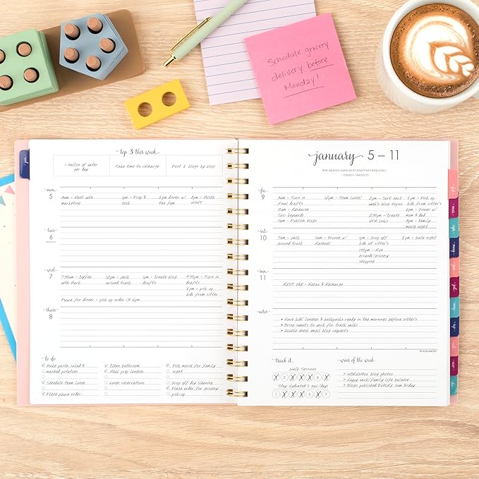 AT-A-GLANCE 2026 Planner, Weekly & Monthly, 7" x 8.75", Medium, Harmony, Sunset Coral (1099-805-27-26)