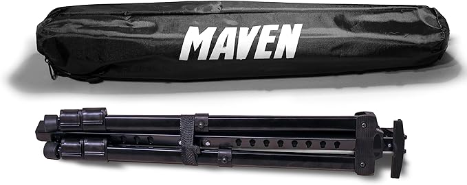 Maven Portable Whiteboard Folding Travel White Board with Stand Easel Light Easy Dry Erase