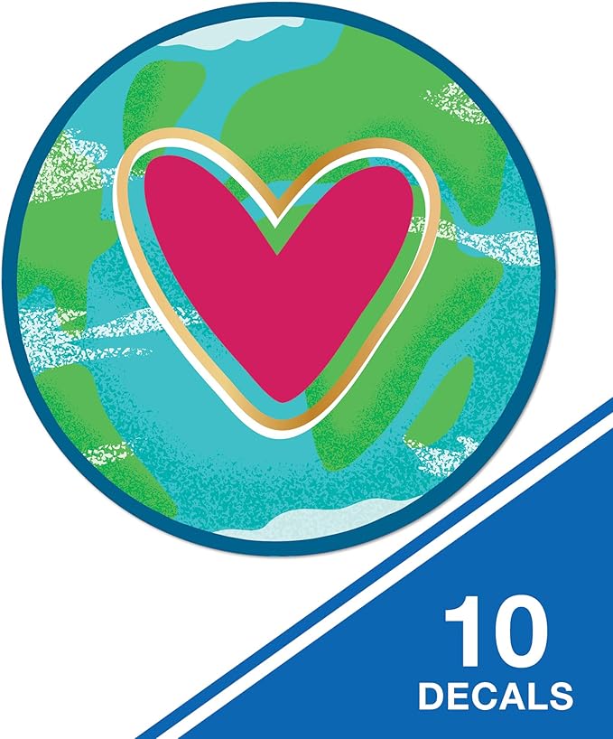 Carson Dellosa, One World Floor Decals, 10pcs