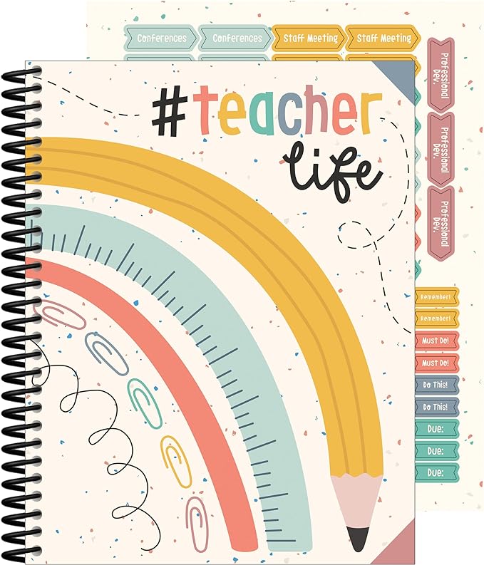 Carson Dellosa We Belong Teacher Planner 2025-2026, Undated 8" x 11" Lesson Plan Book with Stickers, Class Schedule, Weekly Calendar, Classroom Must Haves, Homeschool Essentials, Classroom Must Haves