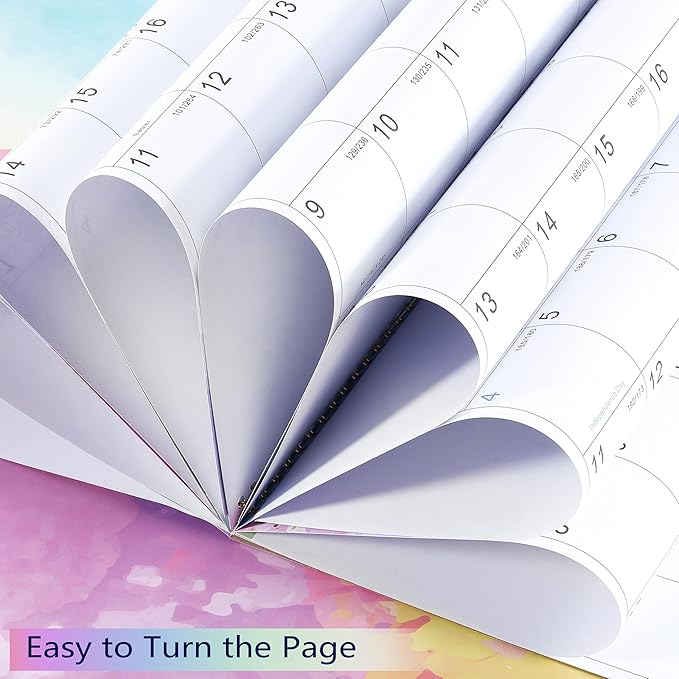 Calendar 2026-2027 - 2026-2027 Wall Calendar, 15" x 11.5", July 2026 - December 2027, 18-Month Calendar with Twin-Wire Binding, Large Blocks, Julian Dates, Perfect Organizer for Home & Office