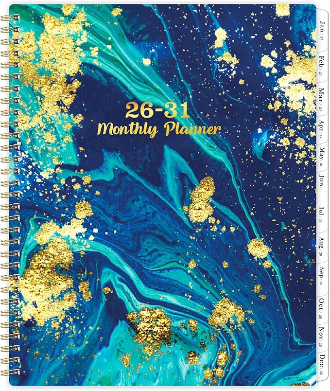Monthly Planner/Calendar 2026-2031 - 5 Year Monthly Planner 2026-2031 from July 2026 - June 2031, 9" x 11", 2026-2031 Calendar Planner with Tabs