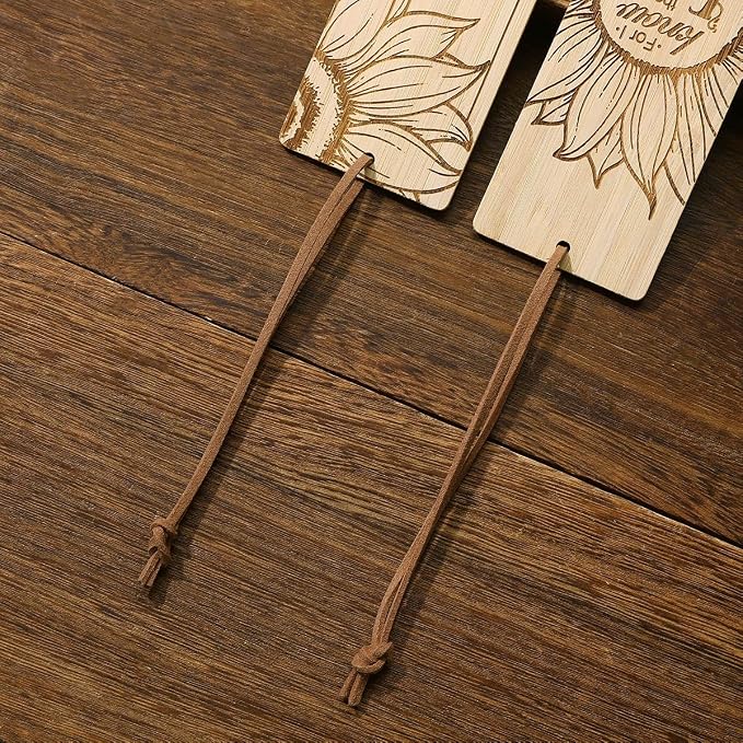 2 Pcs Bible Bookmarks for Women, Sunflower Bamboo Religious Christian Bookmarks Gifts for Women Book Marks for Reading (Sunflower)