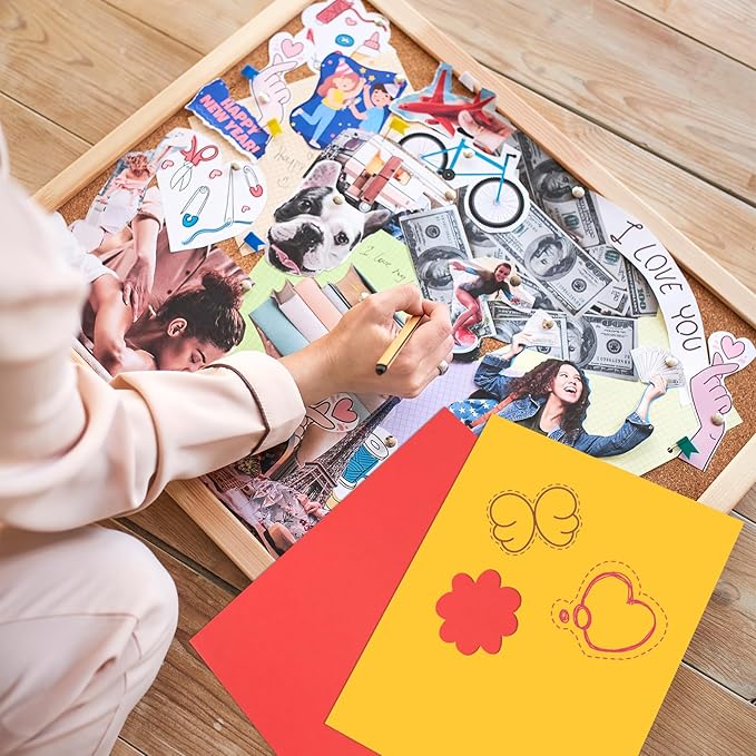 VOKOY 30 Pack Colored Poster Boards 11x14 Inch, Bulk Thick Posterboard Paper, Blank Graphic Display Vision Board for for Art DIY Crafts Drawing School Projects Presentations Exhibits Notices, 300gsm