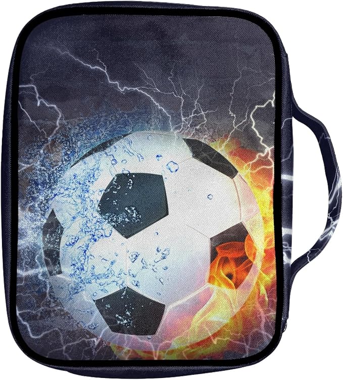 Football Bible Cover, Kids Bible Case for Bible Study, Bible Carrier with Pockets Pencil Holders