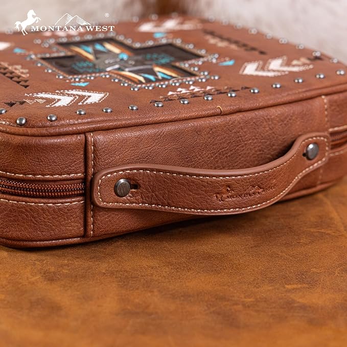 Montana West Western Style Embroidered Bible Covers for Women Men Book Carrying Case Church Bag Outdoor Bible Protective