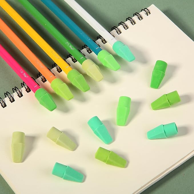 Mr. Pen- Pencil Erasers Toppers, 120 Pack, Colorful, Latex Free, No Smudge, Mr Pen Erasers for Pencils