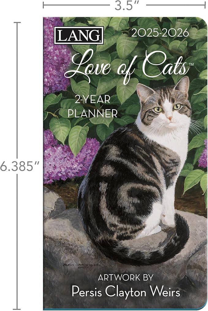 LANG Love Of Cats 2025 Two Year Planner (25991071074)