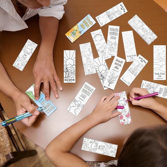 Resurhang 160 Pcs Walk with Me LDS Bookmarks 2026 LDS Youth Theme Gifts for The Church of Jesus Christ, Latter-Day Saints Mormon Church