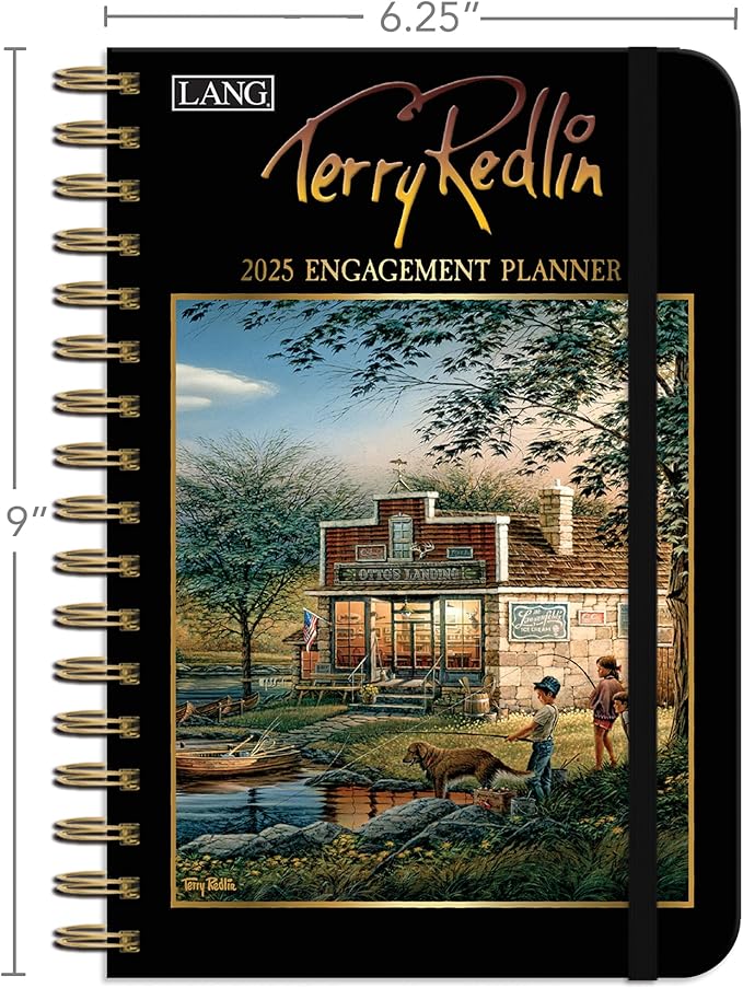 LANG Terry Redlin 2025 Spiral Engagement Planner (25991011107)