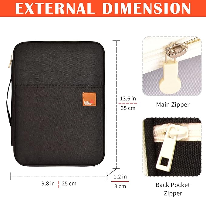 Lanola A4 Document Bags Portfolio Waterproof Business File Holder Travel Gear Organizer Electronics Accessories Bag