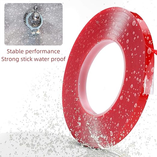 Gdrtwwh Double Sided Tape Heavy Duty,Double Sided Tape Strong Mounting Tape for Car Motorcycle Home Wall Mount Photo Mounting (1 Roll,3/5 x 393 Inches)