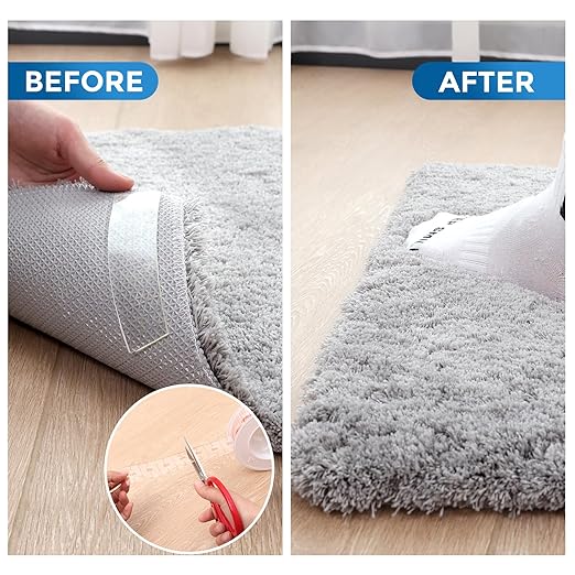 VUBOJO Double Sided Tape Heavy Duty - Dustproof & Easy-Peel Liner- Nano Double Sided Adhesive Tape - Clear Mounting Tape Picture Hanging Adhesive Strips (16.5FT)