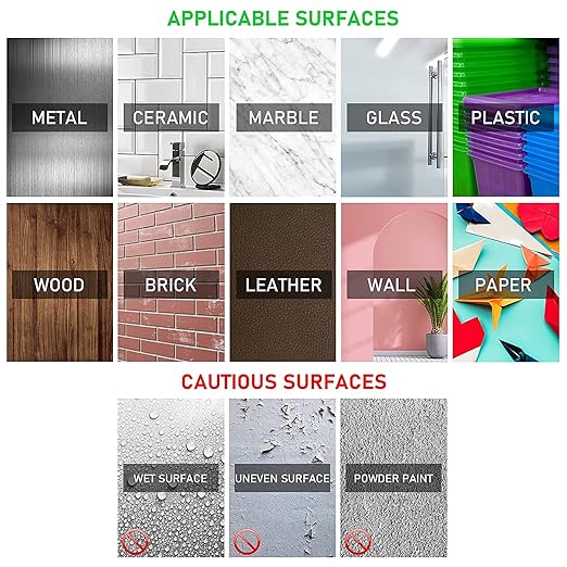 Canopus Number Plate Pads Heavy Duty, 8-PCs 1in x 3in Waterproof Sticky Pads, Double Sided Adhesive Pads for License Plate Holder, Home Decor, Black