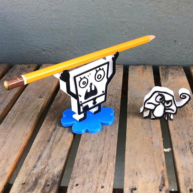 SpeakerMan Funny Doodle Style Pencil Holder – Quirky Desk Organizer for Adults