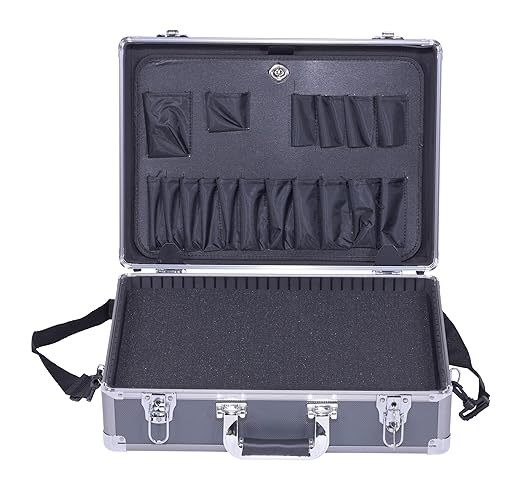 Vestil CASE-1813 Aluminum Carrying Case 18 In. x 14-1/2 In. Silver