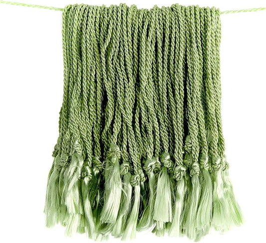 100 Floss Bookmark Tassels - Lime