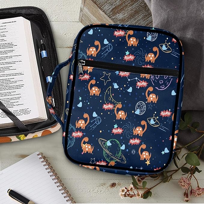 FDANDNDE Bible Bags for Christian Gift, Bible Cover Men Make of Oxford Cloth, Bible Cover Easy to Cleaning