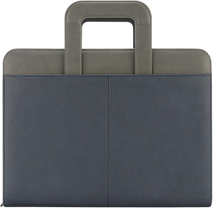 NuVision Zippered Padfolio 3 Ring Binder, Notebook for Work, Business Planner and Organizers, Padfolio with Handle, 8 ½ x 11” Writing Pad, PU Leather Folder, Professional Business Documents Portfolio