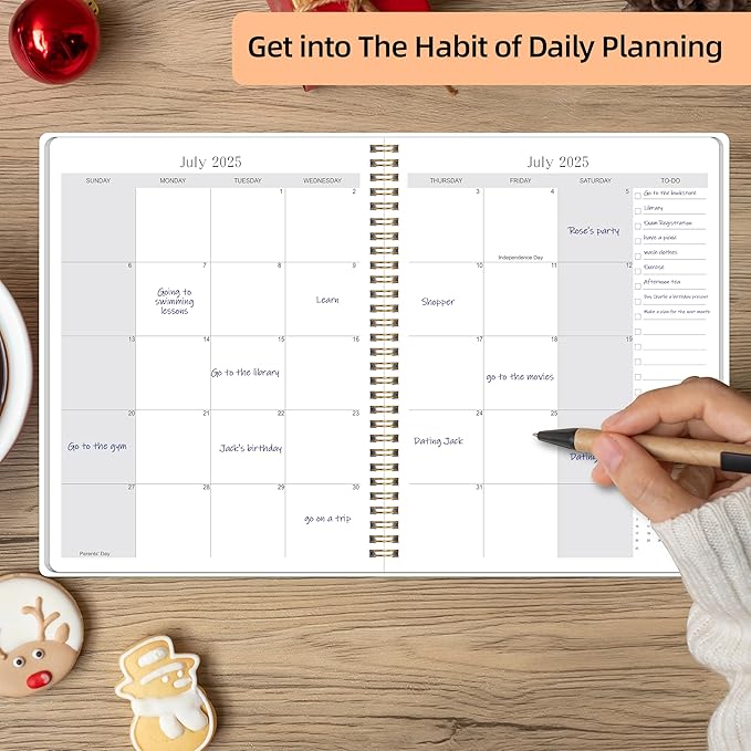Monthly Planner 2025-2027, July 2025 - June 2027, 7" x 9", 2 Year Calendar 2025-2027 Monthly Planner, 24 month Calendar Perfect for School & Office