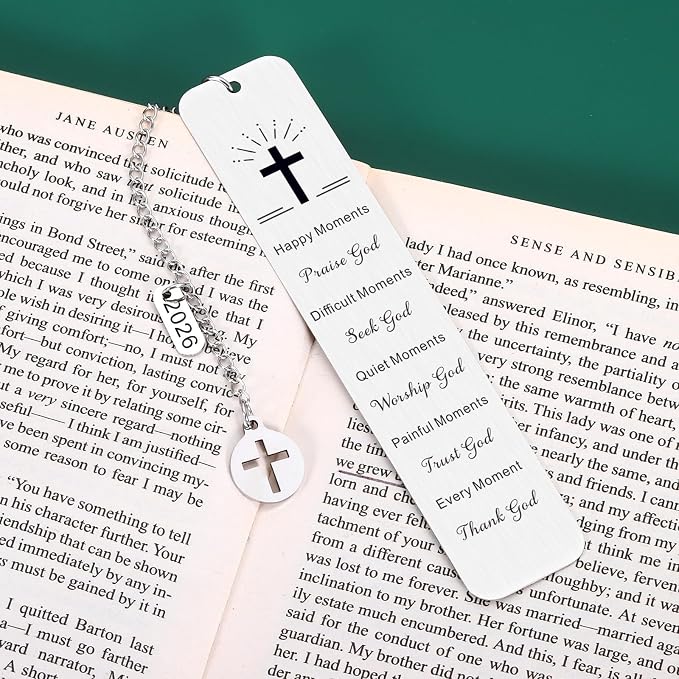 Religious Gifts for Women Men Baptism Gift for Girls Catholic College Dorm Room Essentials First Communion Gifts for Girls Boys Confirmation Gift for Teenage Boys Christian Graduation Faith Bookmarks