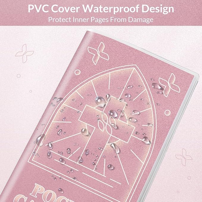 KONVINIT Christian Pocket Calendar 2025-2027, Monthly Planner 2025-2027 - 3.7" x 6.7" - Runs from July 2025 Until December 2027, Pocket Calendar 2026 with PVC Cover for Office, School & Home Supplies