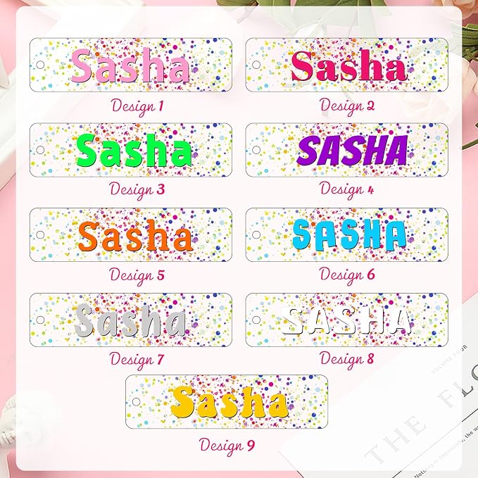 Personalized Bookmarks for Women Book Lover Birth Flower Birthday Customized Gifts for Reading Her Daughter Friends (Acrylic #6)