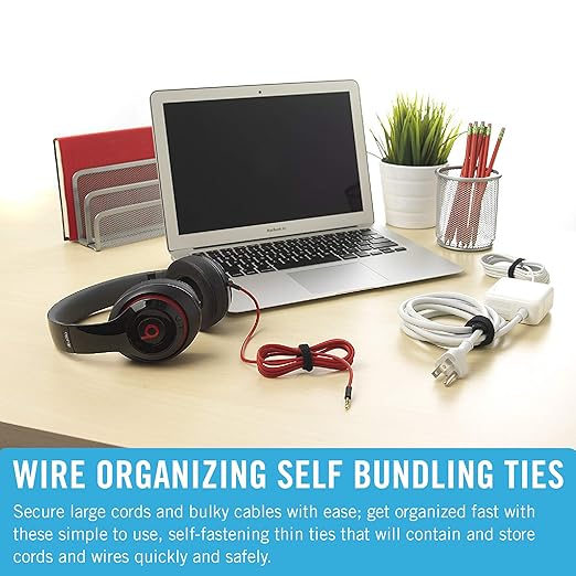 VELCRO Brand Extreme Outdoor Mounting Tape & ONE-WRAP Cable Ties & – 30 ft Sticky Back Hook and Loop Fasteners