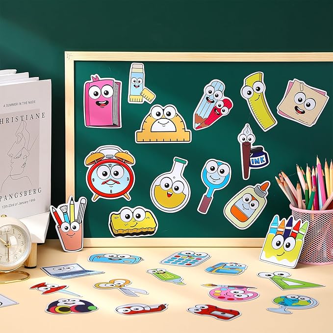 36 Pcs You'll Need Classroom Decoration Back to School Supplies Classroom Must Haves Teacher Educational Colored Magnets School Management Tools for Elementary Teacher Whiteboard Supplies