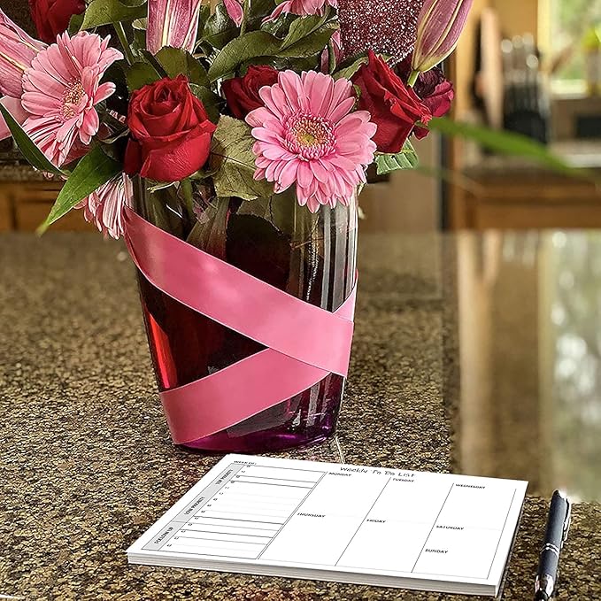Weekly TO DO List Notepads (2 Pack, 50 Pages Each) Task Pad Planner w/ Daily Checklist, Priority ToDo & Note Sections. Desk Notebook Pad to Organize Office. 8.5 X 5.5, A5 Sheets. Made in the USA.