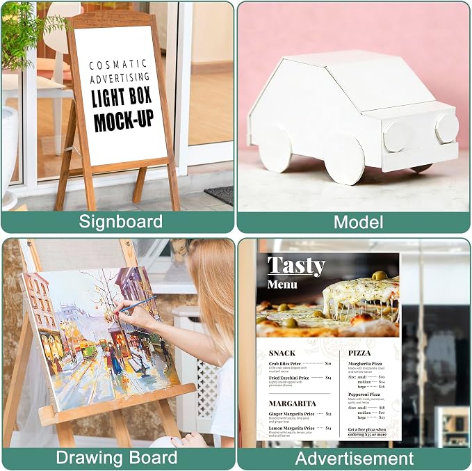 MYFAMIREA 12 Pack White Foam Board 20" x 30", 3/16" (5MM) Thick Board Poster Acid-Free Foam Core, Double Sided Foamboard Sheets for Projects, Art, Craft, Presentations and Wedding Signage