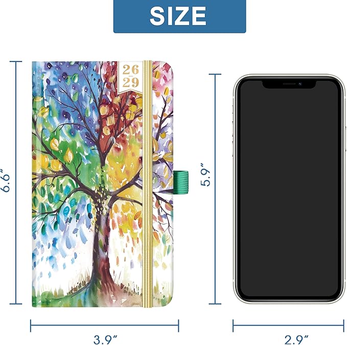 Pocket Calendar 2026-2029 - Planner 2026-2027, JUL. 2026 - JUN. 2029, 3 Year Monthly Planner 6.3" x 3.8", 2026-2029 Pocket Calendar for Purse