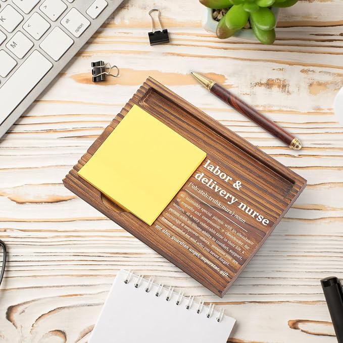 Appreciation Gifts for Labor & Delivery Nurse Sticky Note Holder, Recognition Gifts for Labor Nurse Nursing Students Graduation Nurses Week, L&D Nurse Clinic Self-Stick Note Pad Holders TZP76