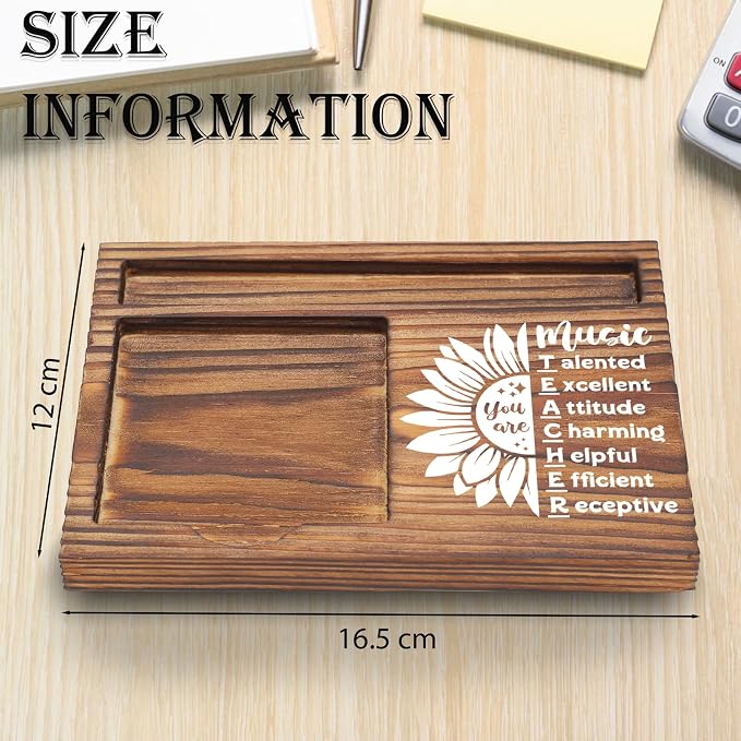 You are Music Teacher Gifts Sticky Note Holder, Thank You Appreciation Gifts for Music Teachers, Inspirational School Office Decor Desk Organizer TZP124