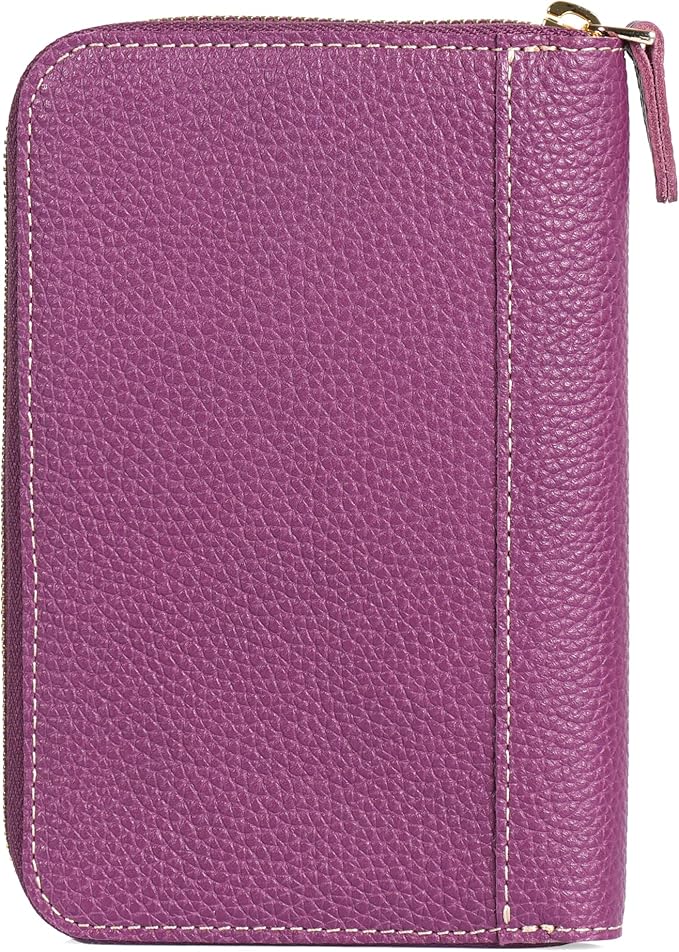 Londo Genuine Leather Padfolio – Portfolio Folder with Pencil Holder, Notepad & Zipper Closure for Business, Office & Travel