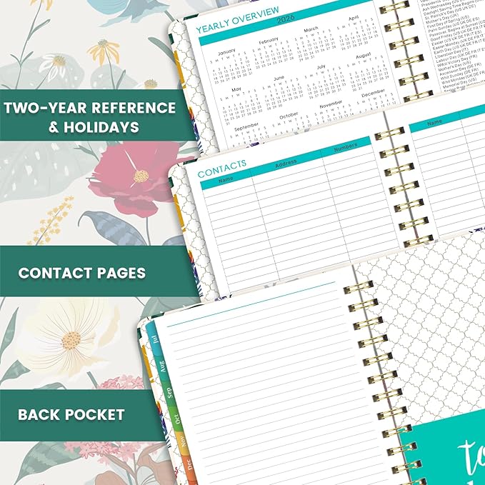 Planner 2026-2027 - Academic Planner from July 2026 - June 2027, 6.4" x 8.5", 2026-2027 Planner Weekly and Monthly, Hardcover, 12 Monthly Tabs, Thick Paper