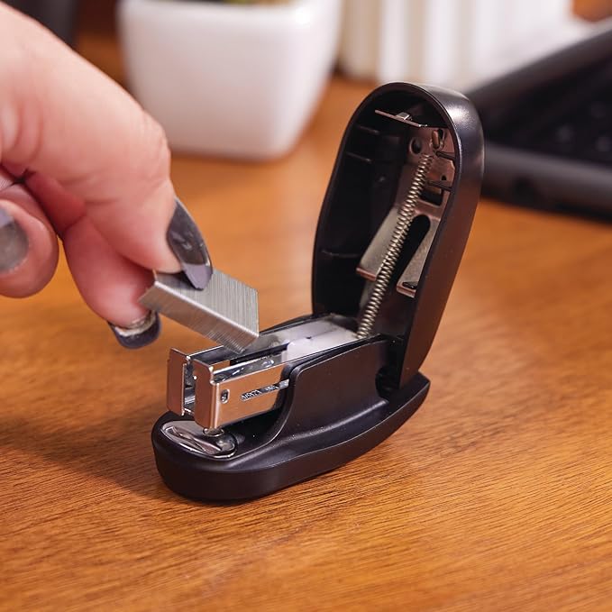 Swingline Tot Mini Stapler, 12 Sheet Capacity, Jam Free, includes 1000 Staples and Built-In Staple Remover, Black (79171)
