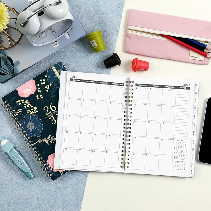 2026-2031 Monthly Planner - 5 Year Monthly Planner 2026-2031, July 2026 - June 2031, 6.4'' x 8.5", 5 Year Calendar, 60 Months Tabs, Pocket, Holidays, Notes Pages
