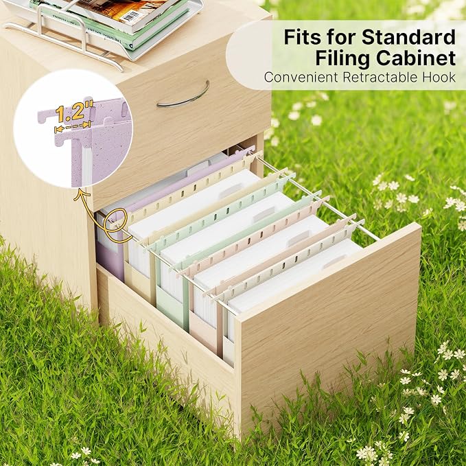 XINGIA Plastic Hanging File Folders, Letter Size with 2'' Expansion, 12 Pack Expandable Hanging Folders with Tabs,Hanging File Folder Organizers for Office School Home Filling Cabniet -Assorted Color