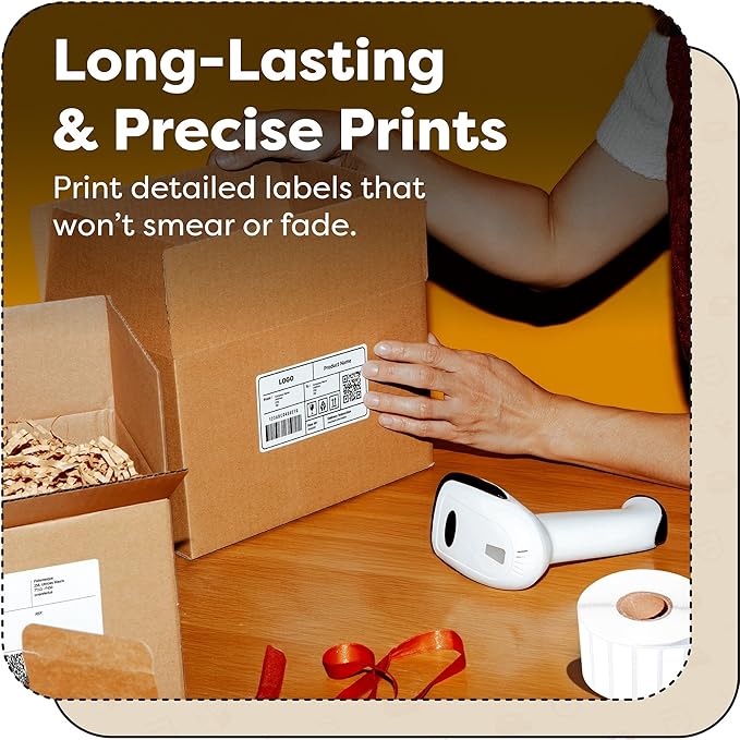Aegis Adhesives - 2.5" X 2.5" Square Direct Thermal Labels (7080 Count, 12 Rolls) - QR Code Stickers, Address Tags, Barcode Labels, Product Packaging - Compatible with Zebra and Rollo Printers