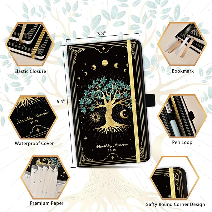 Pocket Calendar 2026-2029 - 3 Year Monthly Planner from July 2026 - June 2029, Pocket Planner 2026-2029 for Purse, 6.3''×3.8''